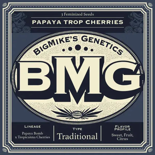 Papaya Trop Cherries Feminized Cannabis Seeds By BigMike's Genetics BigMike's Genetics