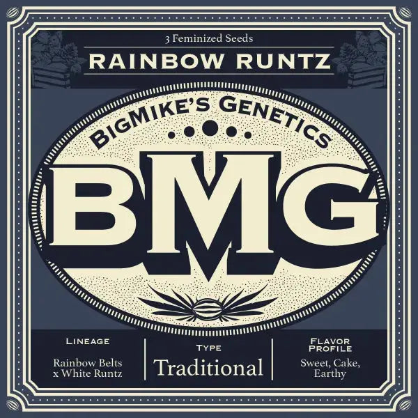 Rainbow Runtz Feminized Cannabis Seeds By BigMike's Genetics BigMike's Genetics