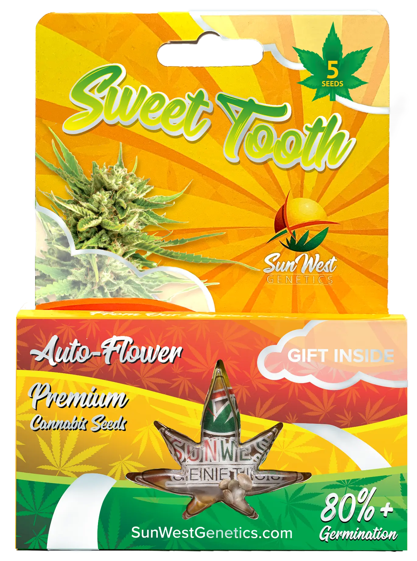 Sunwest Genetics Sweet Tooth Autoflowering Cannabis Seeds, Pack of 5 Sunwest Genetics